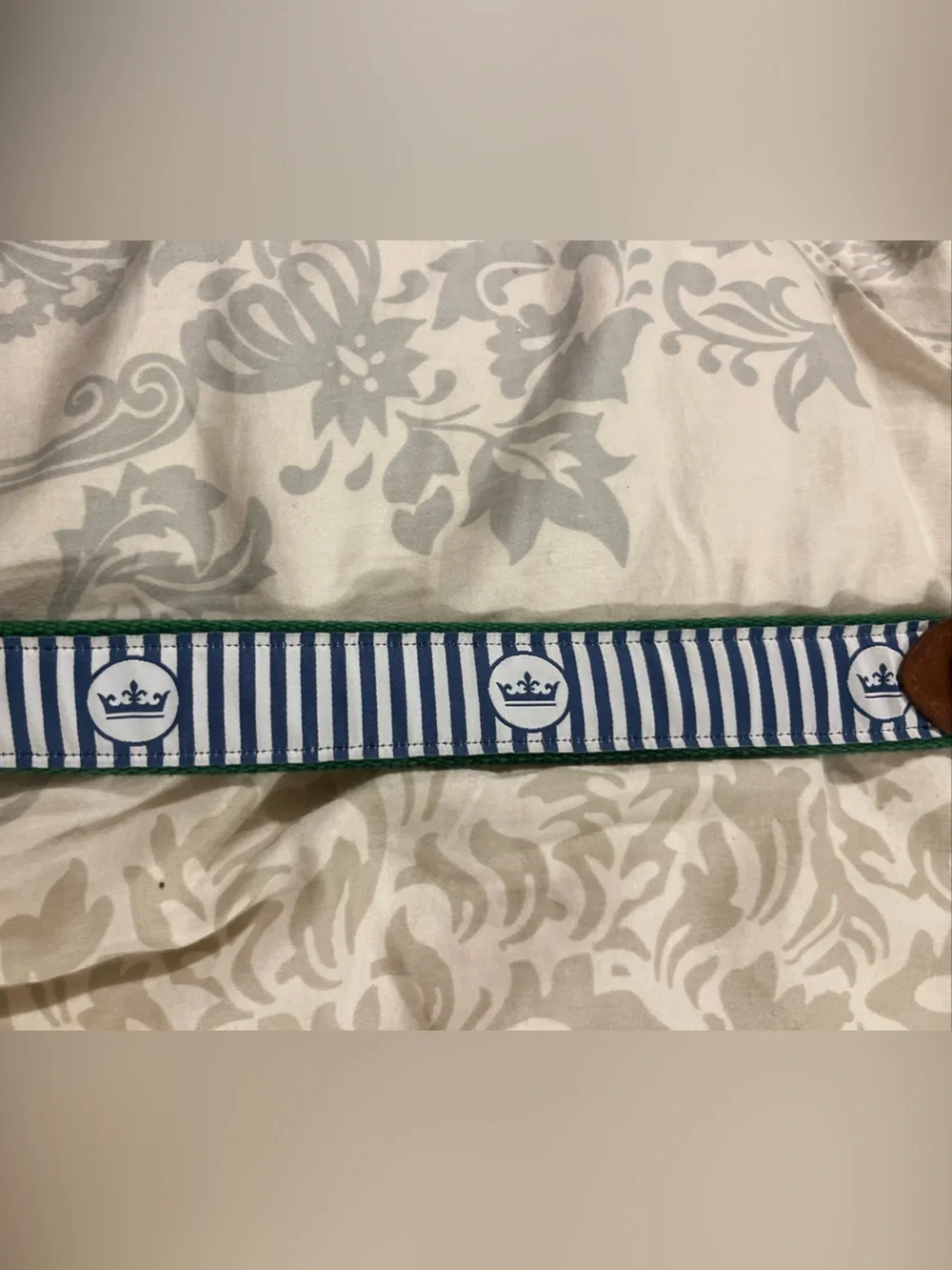 PETER MILLAR Mens Cotton Leather Belt Gaillardia Golf Course Oklahoma 36 USA New